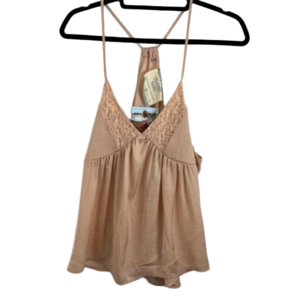 California Moonrise NWT Lace Satin 90s Babydoll Grunge Top